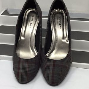 Comfort Plus by Predictions Plaid Fabric Women’s Size 8W